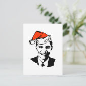 Santa Obama Gear Feestdagenkaart (Staand voorkant)