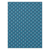 Santa Octopus Blue Kerstmis Tafelkleed (Voorkant)