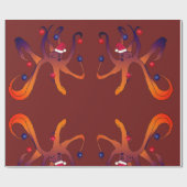 Santa Octopus Cadeaupapier (Vlak)