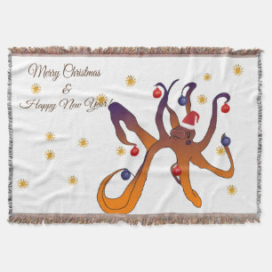 Santa Octopus Deken