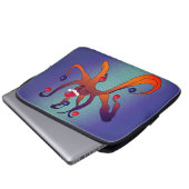 Santa Octopus Laptop Sleeve (Voorkant onderkant)
