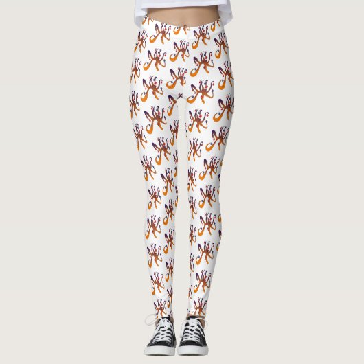 Santa Octopus Leggings (Voorkant)