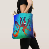 Santa Octopus Tote Bag (Dichtbij)