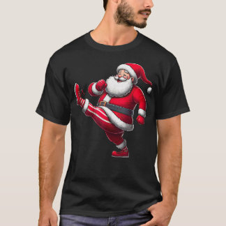 Santa Oefenen Gym Fitness Workout Kerstmis T-shirt