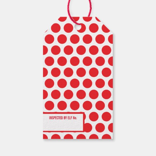 SANTA OFFICIËLE LEVERING speciaal vakantiegeschenk Cadeaulabel (Achterkant)