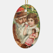 _santa_old_kerstmis_oval_ornament keramisch ornament (Links)