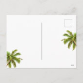 Santa on a Tropical Island Christmas Feestdagenkaart (Achterkant)