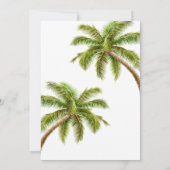 Santa on a Tropical Island Christmas Party Kaart (Achterkant)