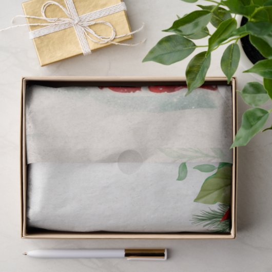  Santa on Chimney-ontkoppeling Tissuepapier (Geschenk)