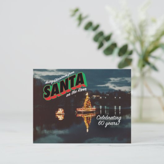 Santa on de Briefkaart 1 (Staand voorkant)