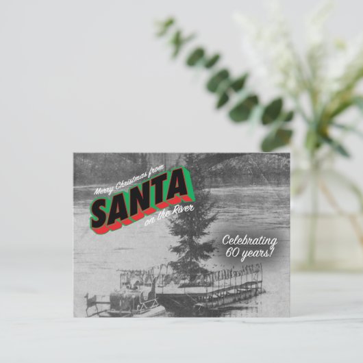 Santa on de Briefkaart 4 (Staand voorkant)