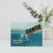 Santa on de briefkaart 5 (Staand voorkant)