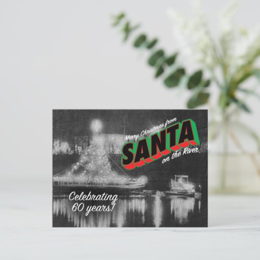Santa on de briefkaart 8 (Staand voorkant)