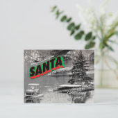 Santa on de briefkaart 9 (Staand voorkant)