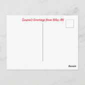 Santa on de briefkaart 9 (Achterkant)