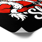 Santa On His Slay Christmas Season Party Poster (Hoek)