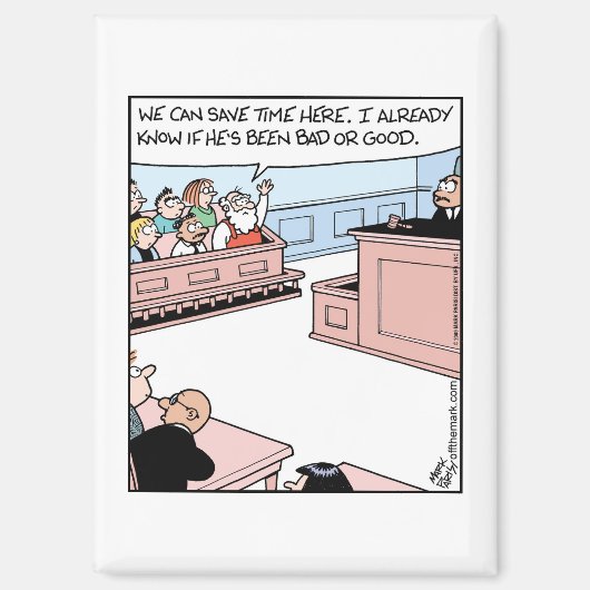 Santa on Jury Magneet (Voorkant)