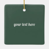 Santa on Motorcycle - Aangepast Keramisch Ornament (Achterkant)