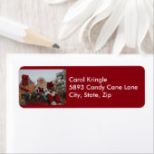 Santa on Parade Adresetiketten Etiket (Insitu)