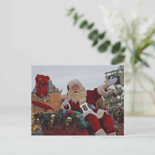 Santa on Parade Briefkaart (Staand voorkant)