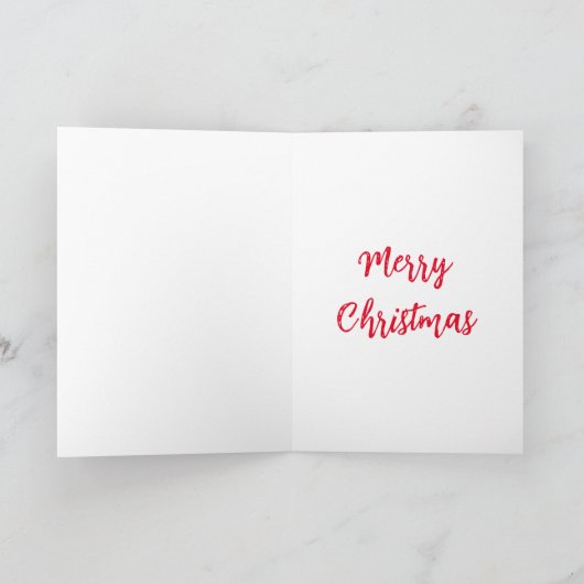  Santa on Phone Holiday Card Feestdagen Kaart (Binnen)