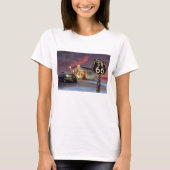 Santa on Route 66 T-shirt (Voorkant)