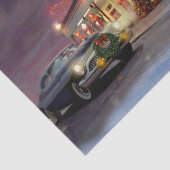 Santa on Route 66 Weefselpapier Tissuepapier (Detail)