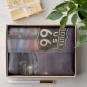 Santa on Route 66 Weefselpapier Tissuepapier (Geschenk)