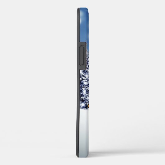 Santa on skateboard grappige rendierslee winter Case-Mate iPhone case (Achterkant / Rechts)