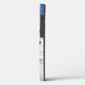 Santa on skateboard grappige rendierslee winter Case-Mate iPhone case (Achterkant / Links)