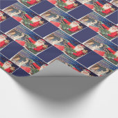 Santa on sleigh Thunder_Cove Cadeaupapier (Hoek)