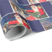 Santa on sleigh Thunder_Cove Cadeaupapier (Rol Hoek)