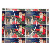 Santa on sleigh Thunder_Cove  Large Cadeautasje (Achterkant)