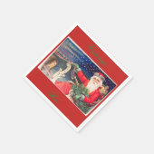 Santa on sleigh Thunder_Cove Servetten (Hoek)