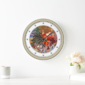 Santa on the Night Before Christmas Grote Klok (Huis)