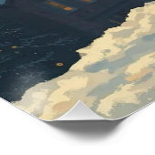 Santa on the Rooftop Poster (Hoek)