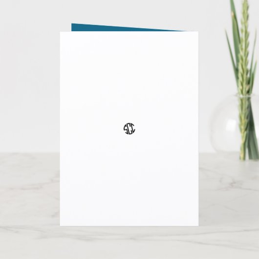 Santa On Thin Ice Kaart (Achterkant)