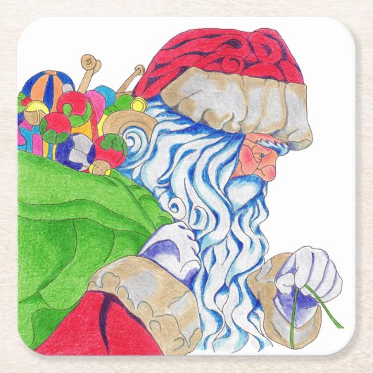 Santa Onderzetter (Voorkant)