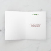 Santa Ondeugend of Nice Christmas met Schattigee K Feestdagen Kaart (Binnen)