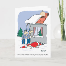 Santa-ongeluk Feestdagen Kaart