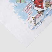 Santa Onvoorbereid tissuepapier groot (Detail)