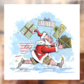 Santa Onvoorbereid wit venster klampen Raamsticker (Vel 2)