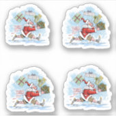 Santa Onvoorbereide contourstickers Sticker (Voorkant)