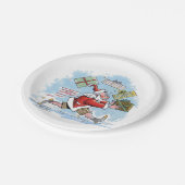 Santa Onvoorbereide papieren borden Papieren Bordje (Gekanteld)