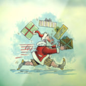 Santa Onvoorbereide see-thru venster vastklampen t Raamsticker (Vel 3)