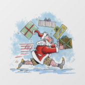 Santa Onvoorbereide see-thru venster vastklampen t Raamsticker (Vel)