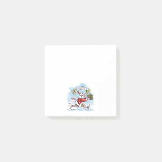 Santa Onvoorbereide witte notitieblokken Post-it® Notes (Voorkant)