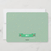 Santa op de fiets Foto Vakantie Kaart (Achterkant)