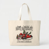 Santa op een Bender Grote Tote Bag (Voorkant)