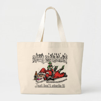 Santa op een Bender Grote Tote Bag
